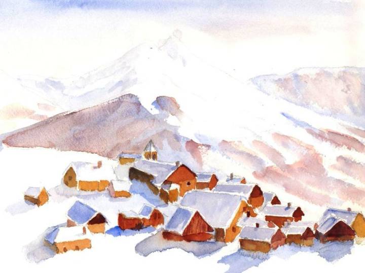 Point ravier sous la neige par regis 